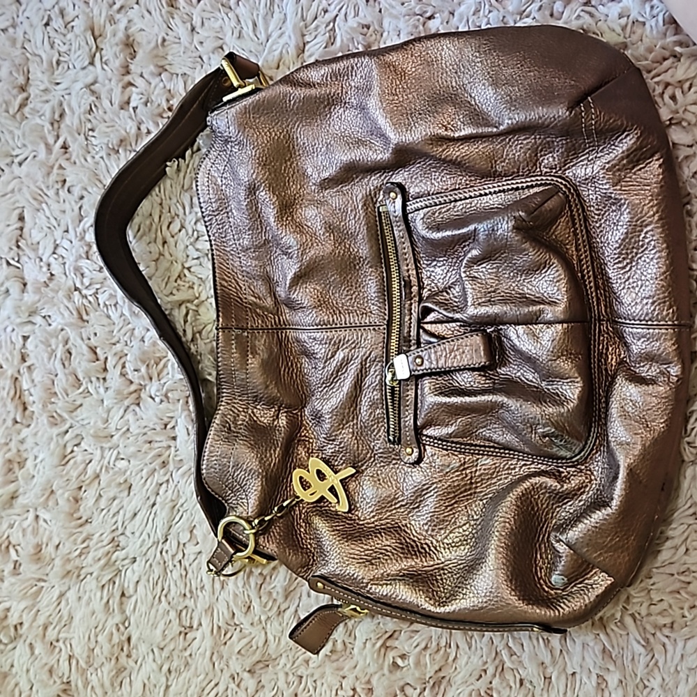 B Makowsky Purse Metallic Copper